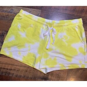 Style & Co Women's Short Yellow White Size XL